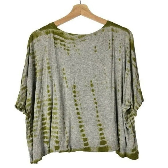 Michael Stars Gray Green Tie Dye Short Sleeve OS - Picture 2 of 3